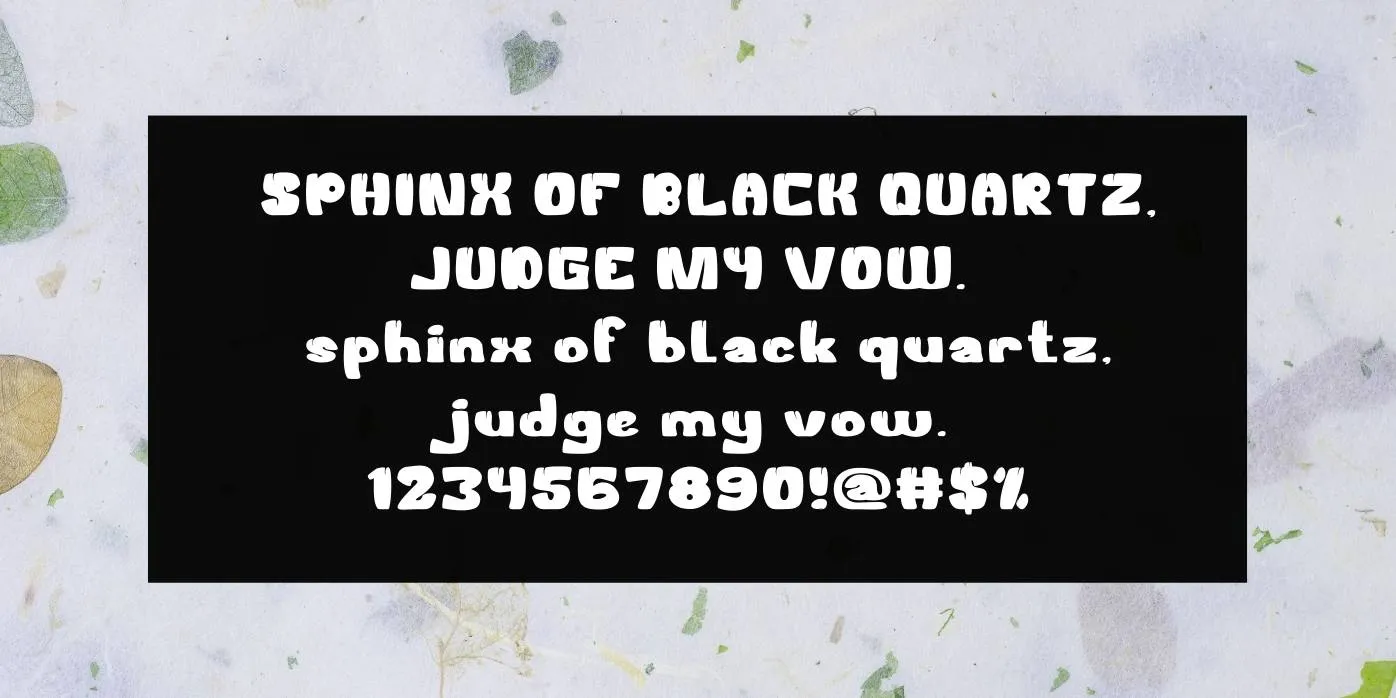 Welcome To The Jungle Font Preview