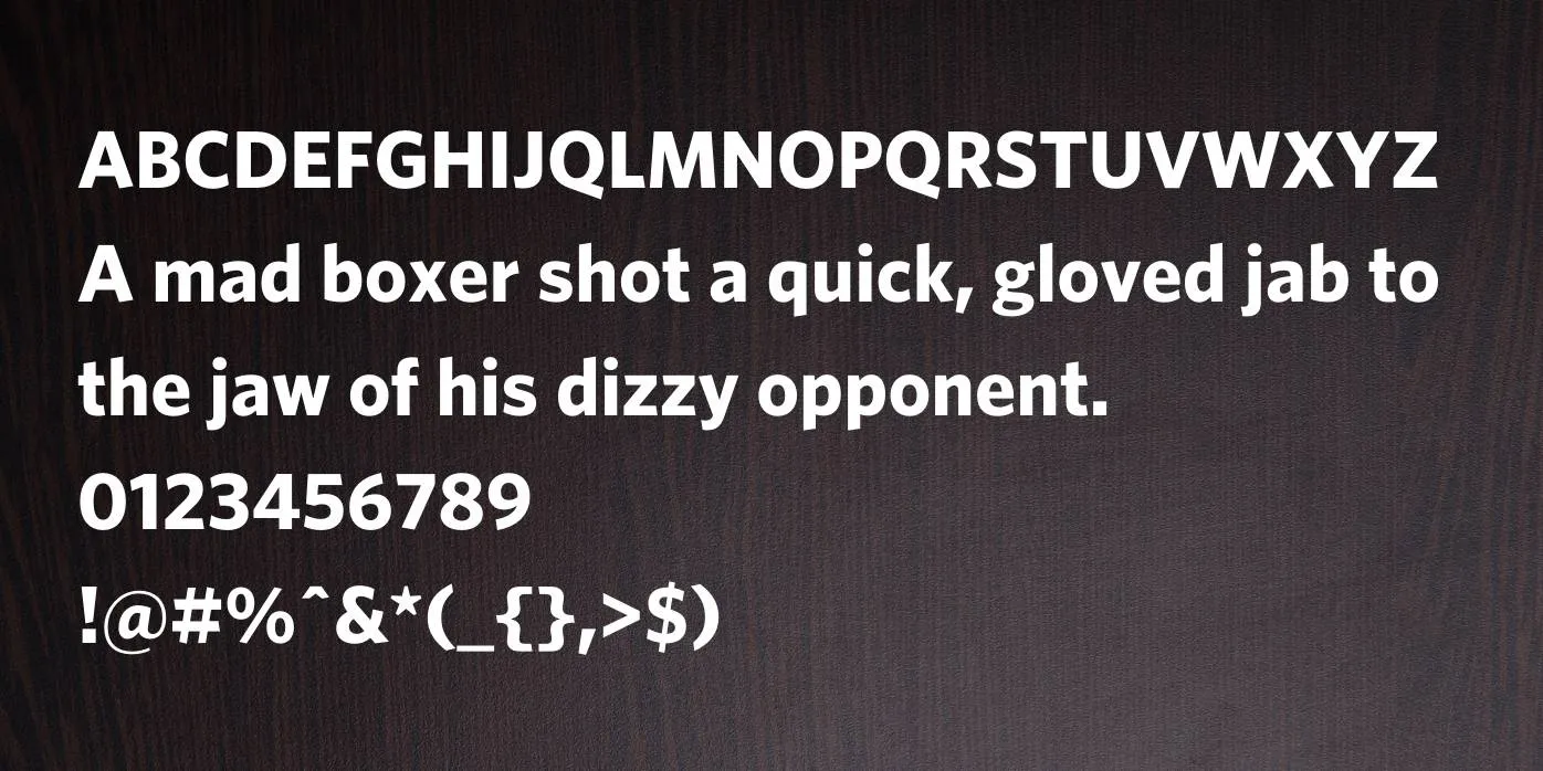 Whitney Font Preview