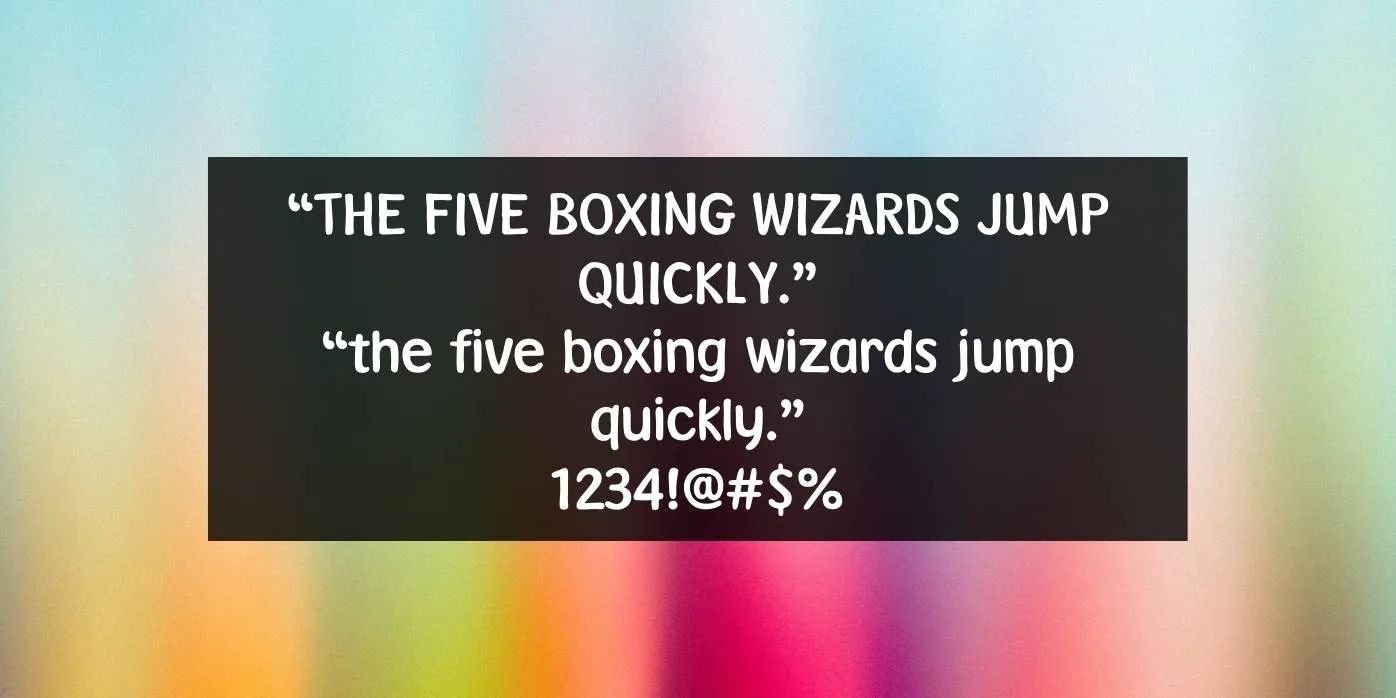 Winnie The Pooh Font Preview