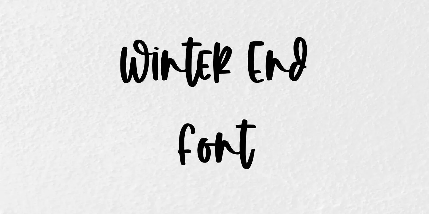 Winter End Font
