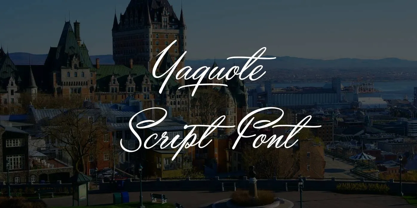 Yaquote Script Font