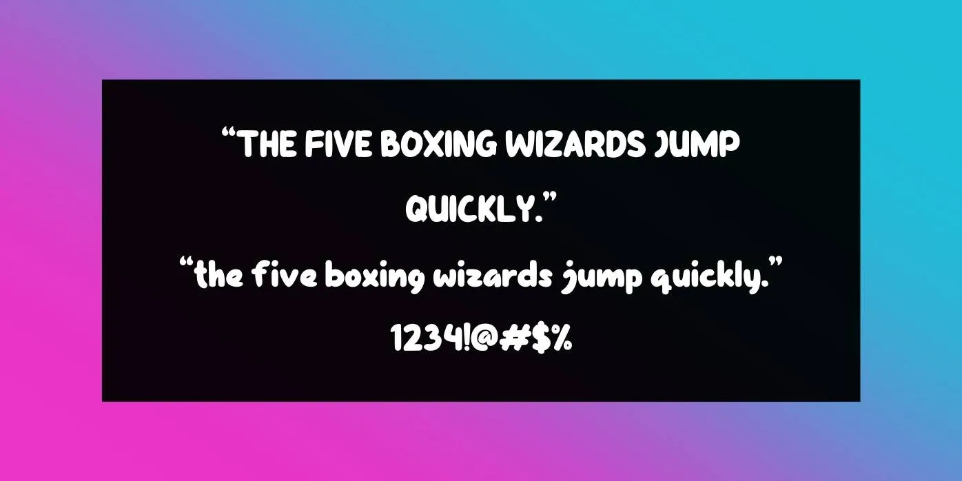Yellow Candy Font Preview