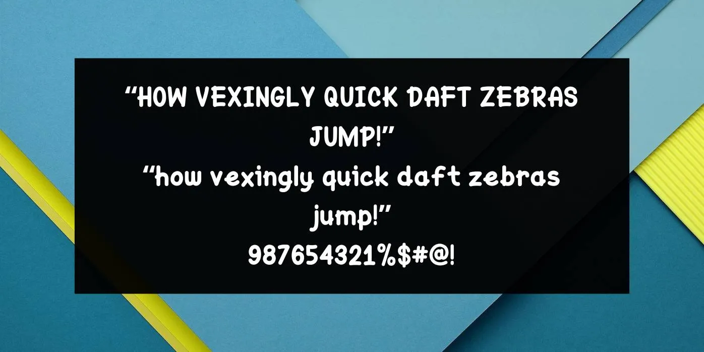 Yellow Cat Font Preview