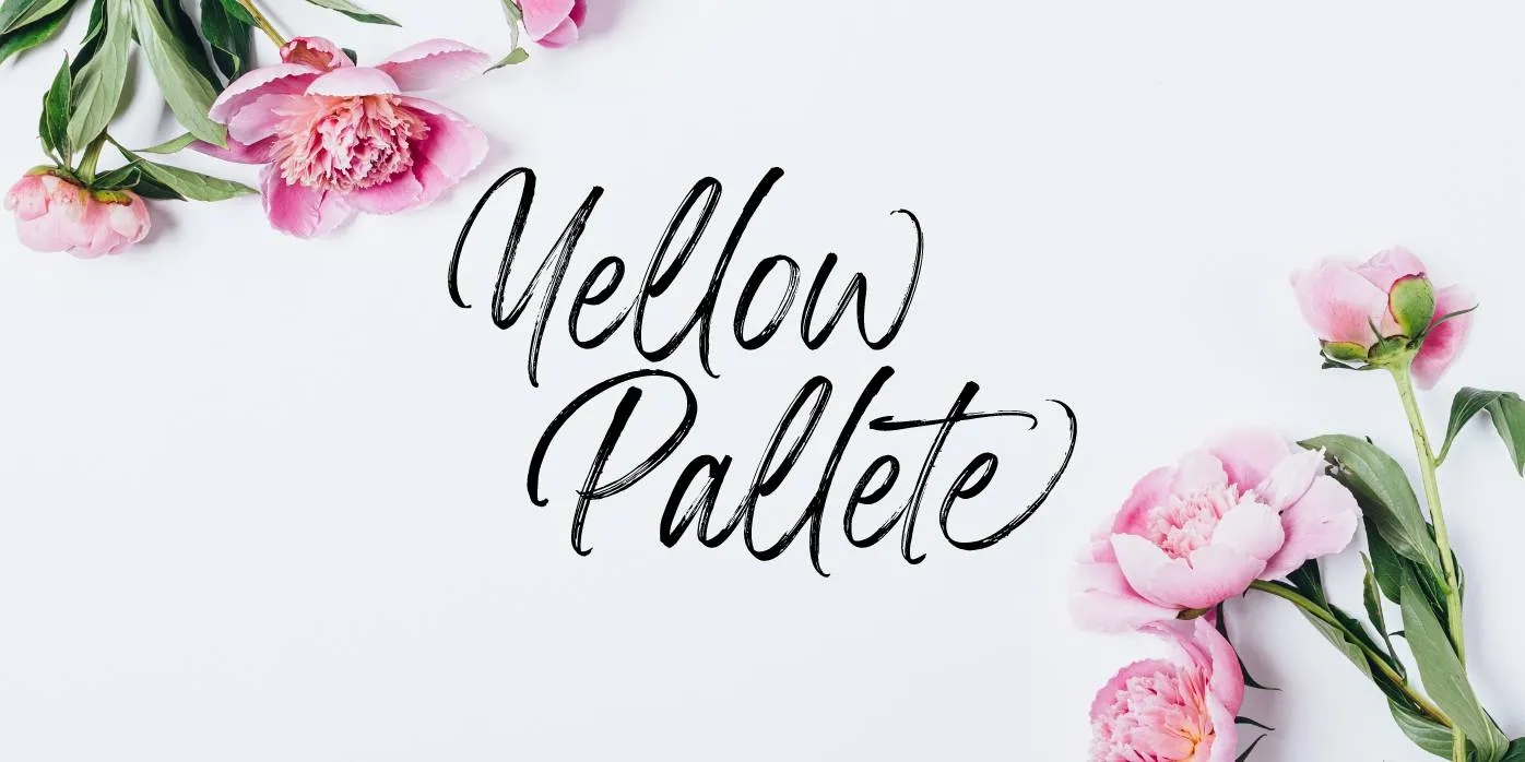 Yellow Palette Font