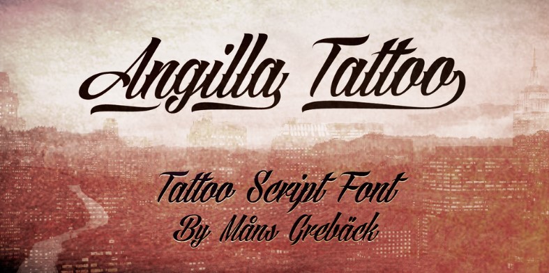 Angilla Tattoo Font Free Download
