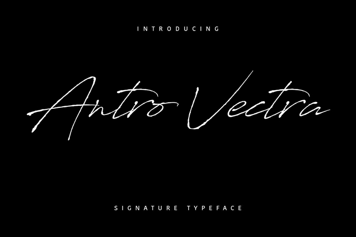 Antro Vectra Script Font Free Download