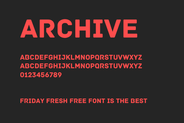 Archive Font Free Download