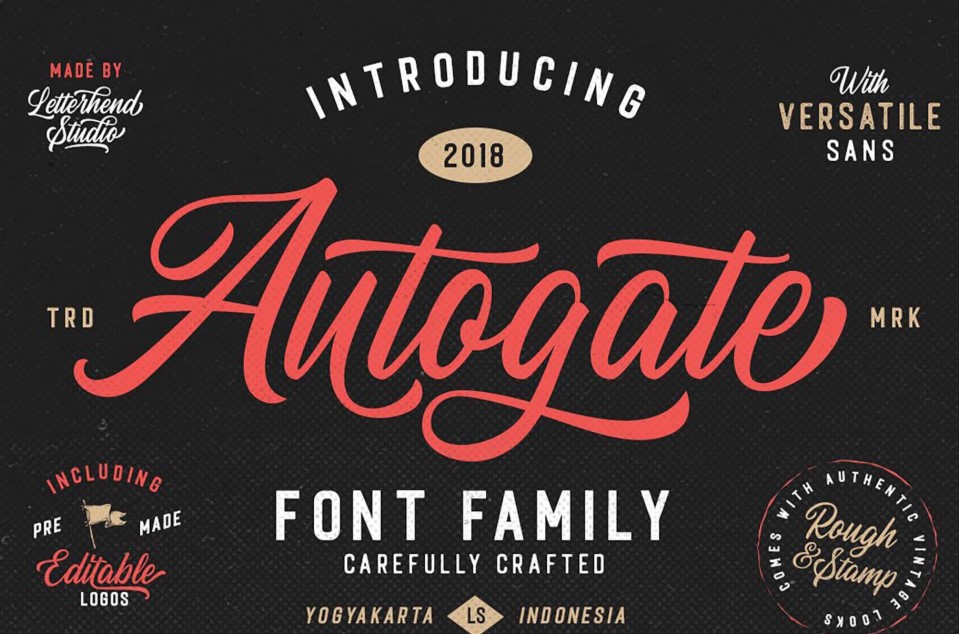 Autogate Script Font Free Download