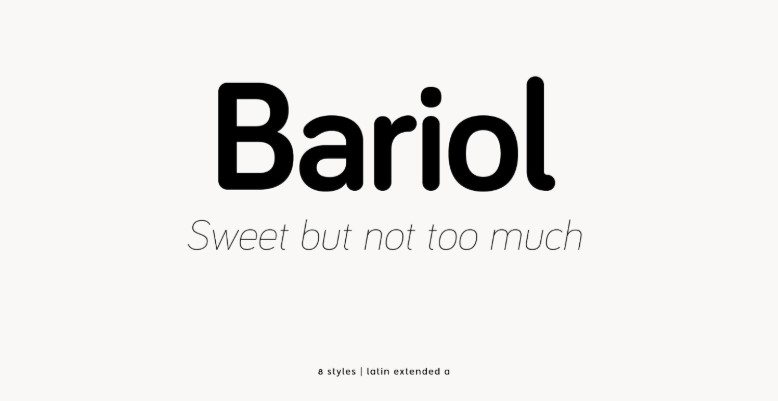 Bariol Font Free Download