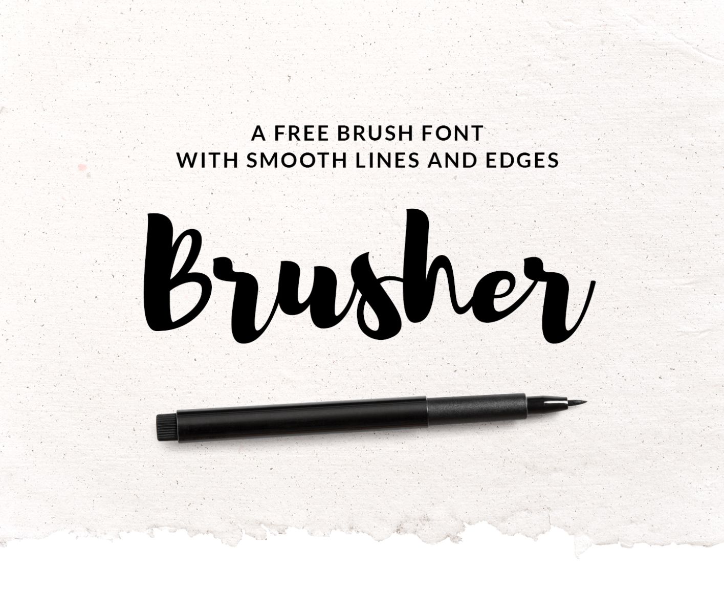 Brusher Font Free Download