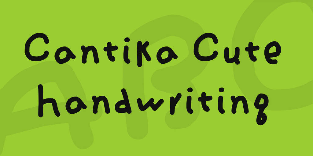 Cantika Cute Handwriting Font