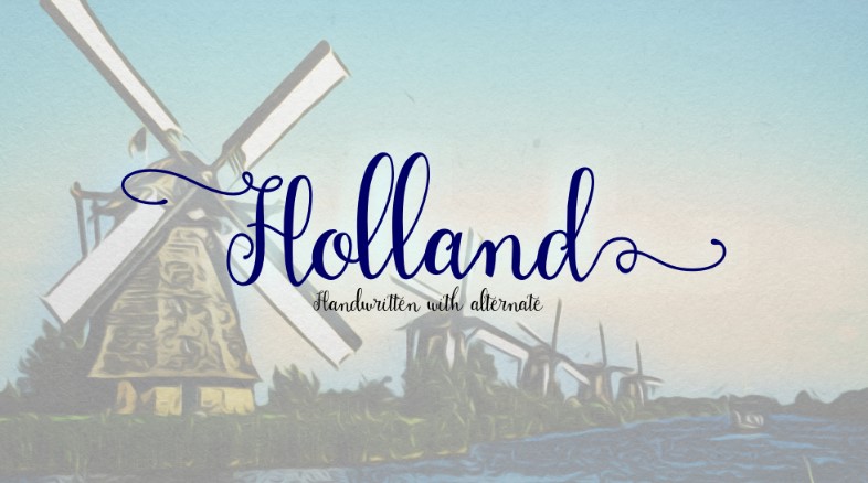 Holland Handwriting Font Free Download
