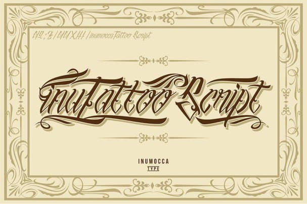 Inu Mocca Tattoo Script Font Free Download