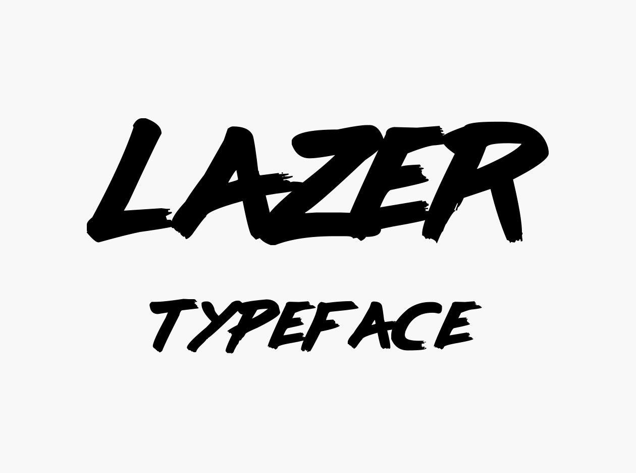Lazer Free Brush Font Free Download