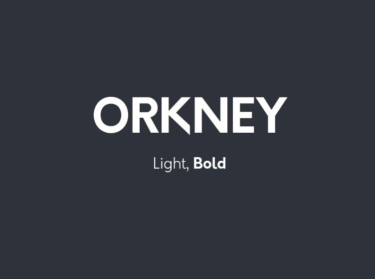 Orkney Geometric Font Free Download