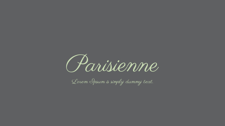 Parisienne Font Free Download