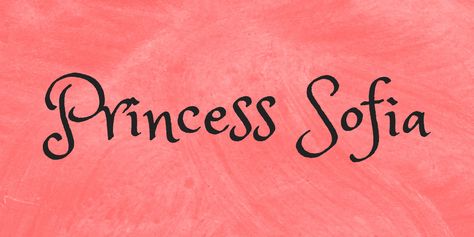 Princess Sofia Font Free Download