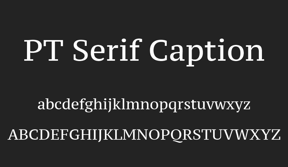 Pt Serif Font