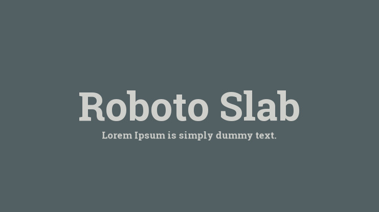 Roboto Slab Font Free Download