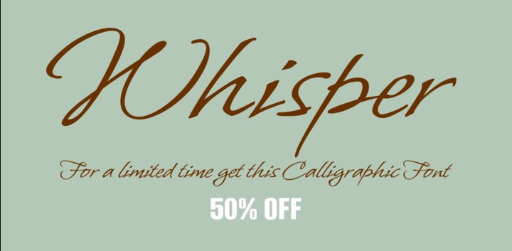 Whispers Calligraphy Font Free Download