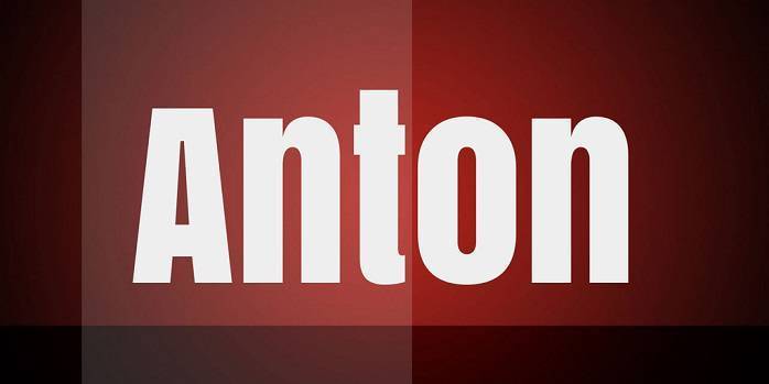 Anton Font Free Download