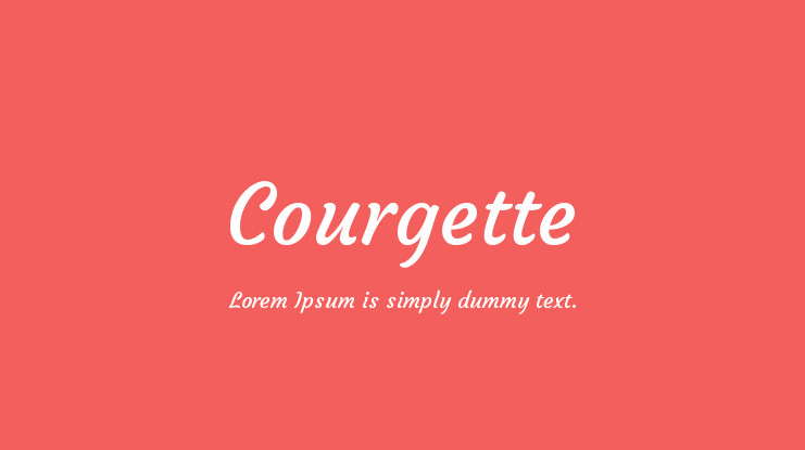 Courgette Font Free Download