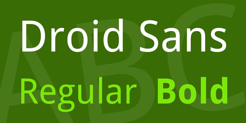 Droid Sans Font Free Download