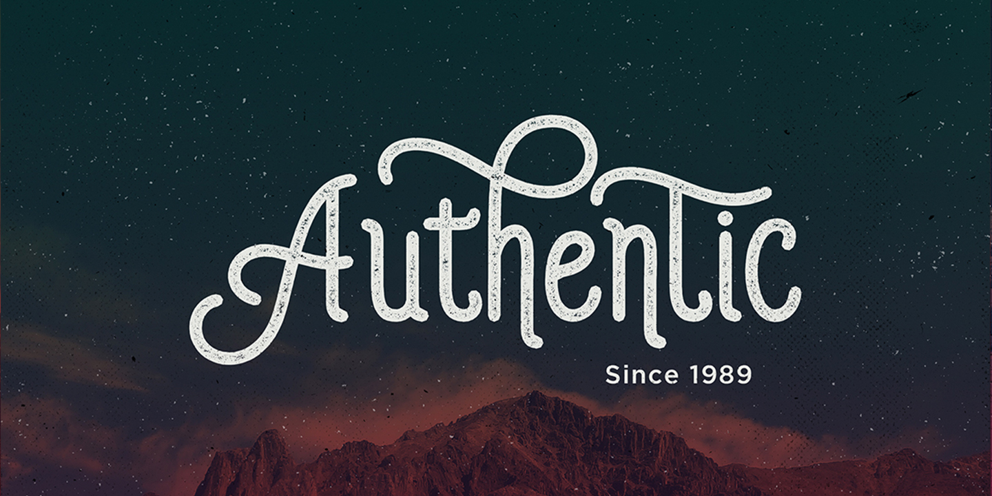 Auther Typeface Font