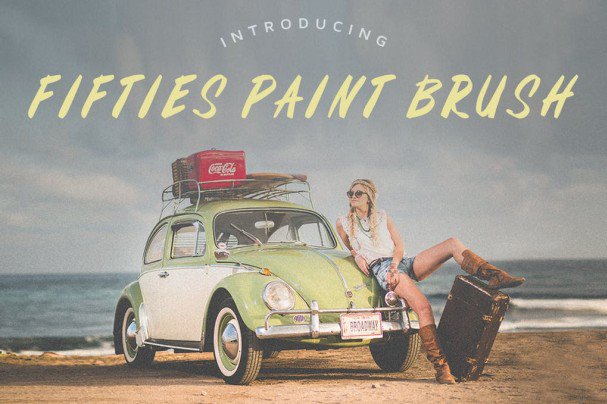 Fifties Paint Brush Font Free Download