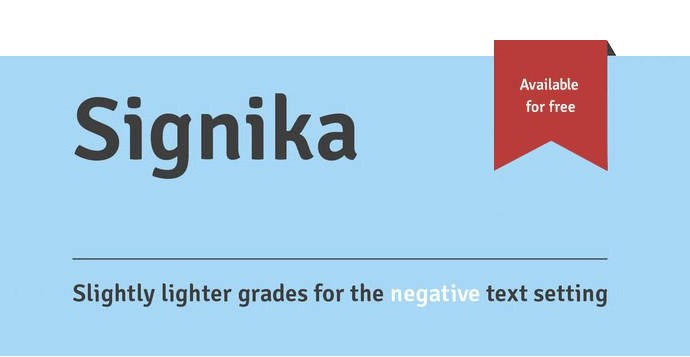 Signika Font Free Download