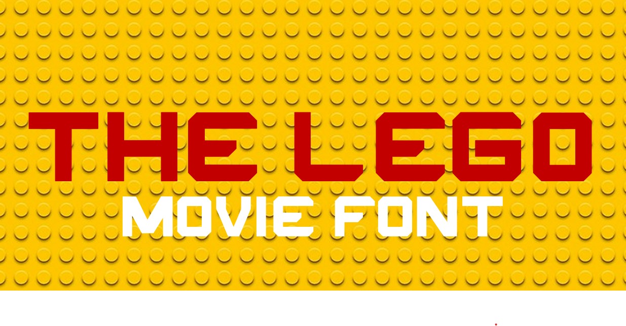 The Lego Movie Font Free Download
