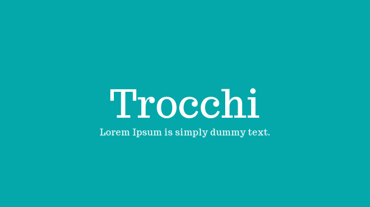 Trocchi Font Free Download