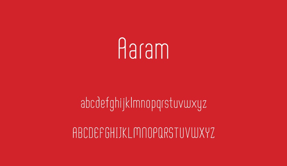 Aaram Font Free