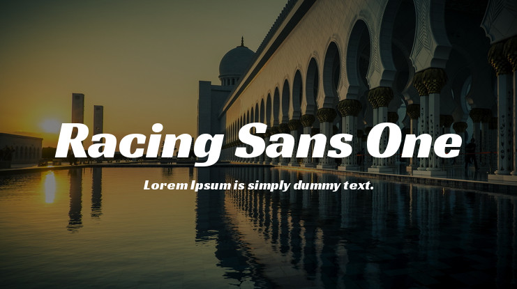 Racing Sans One Font Free Download