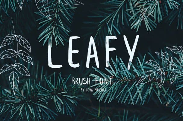 Leafy Brush Font Free Download