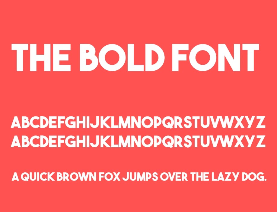 Bold font Free