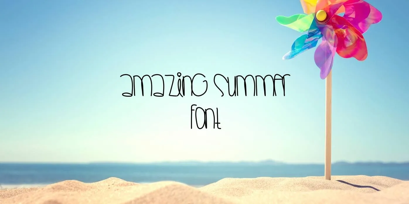 Amazing Summer Font Free Download