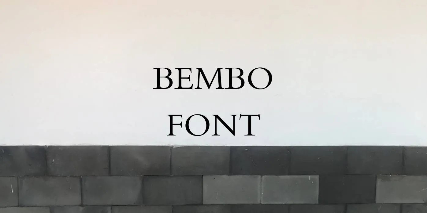 Bembo Font Free Download