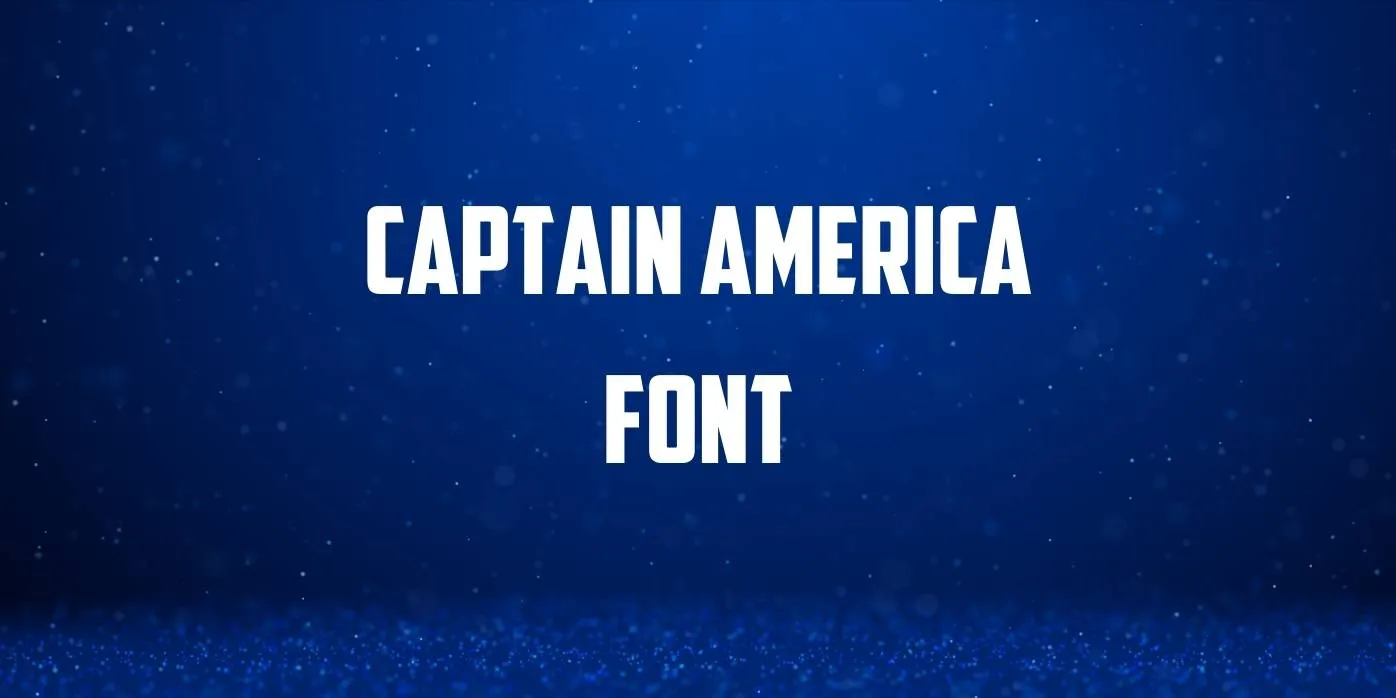Captain America Font Free Download