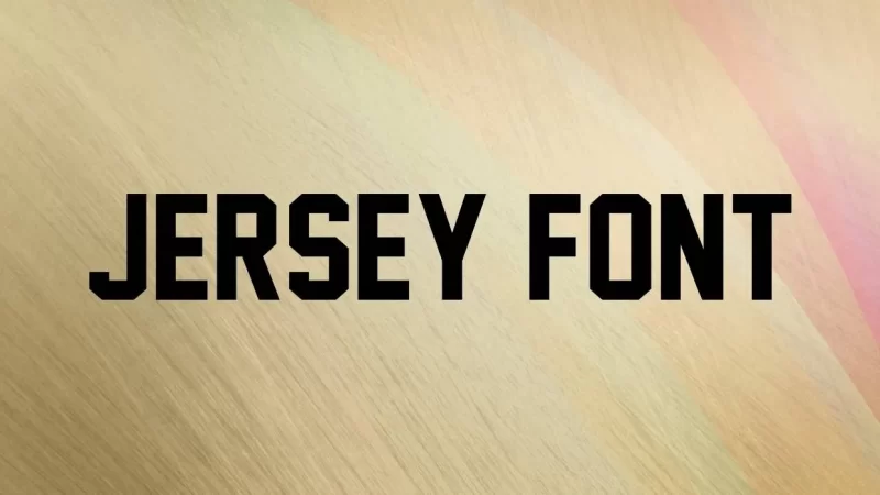 Jersey Font Free Download