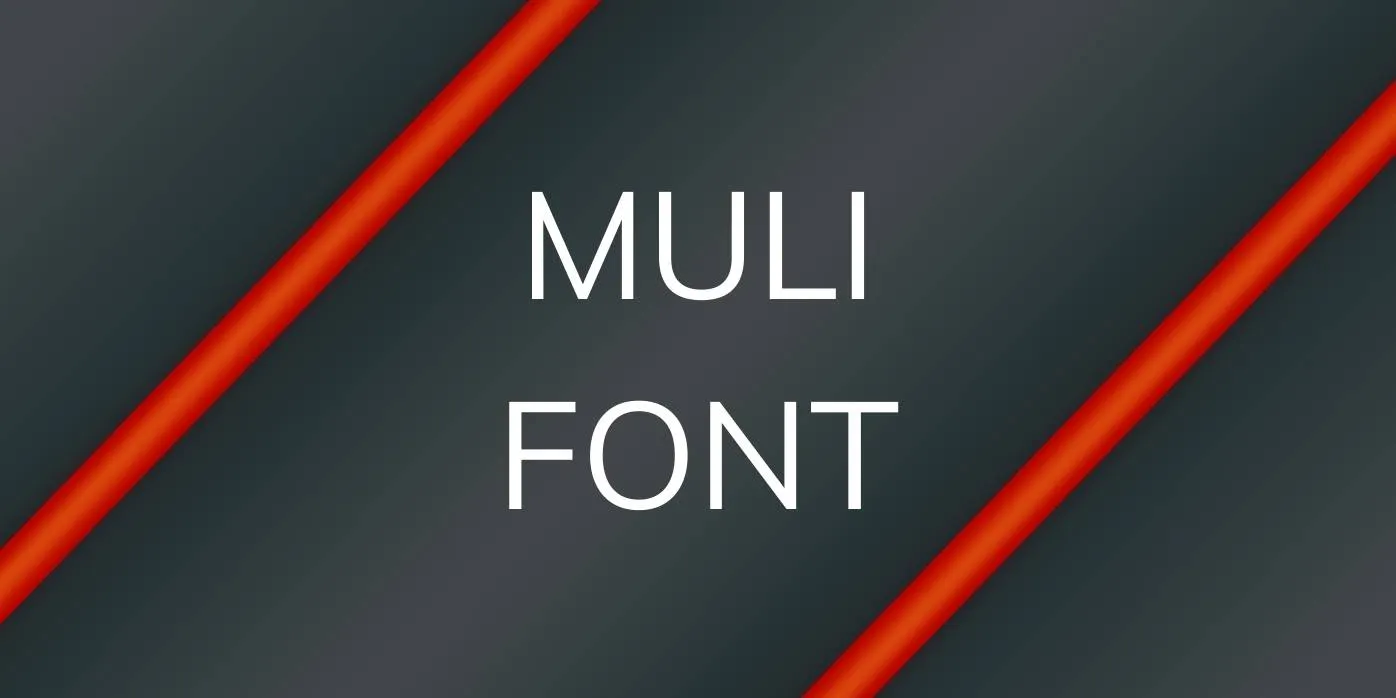 Muli Font Free Download
