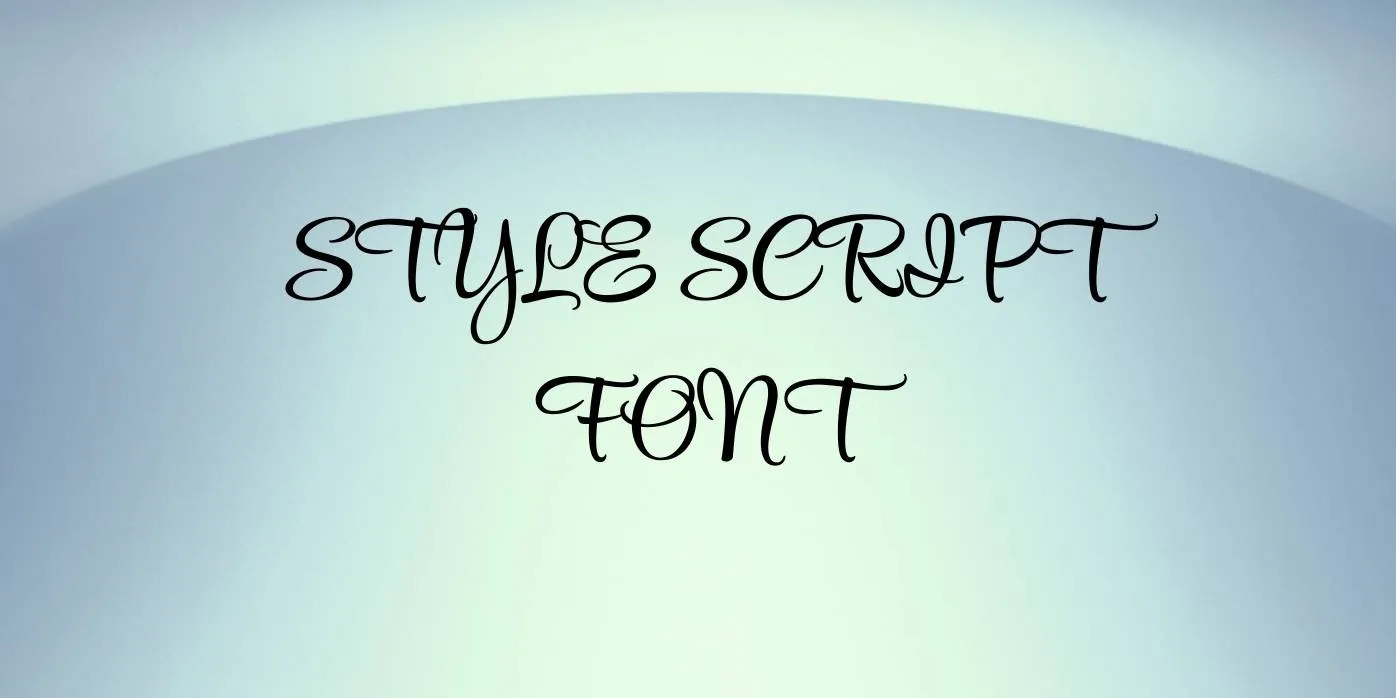 Style Script Font Free Download