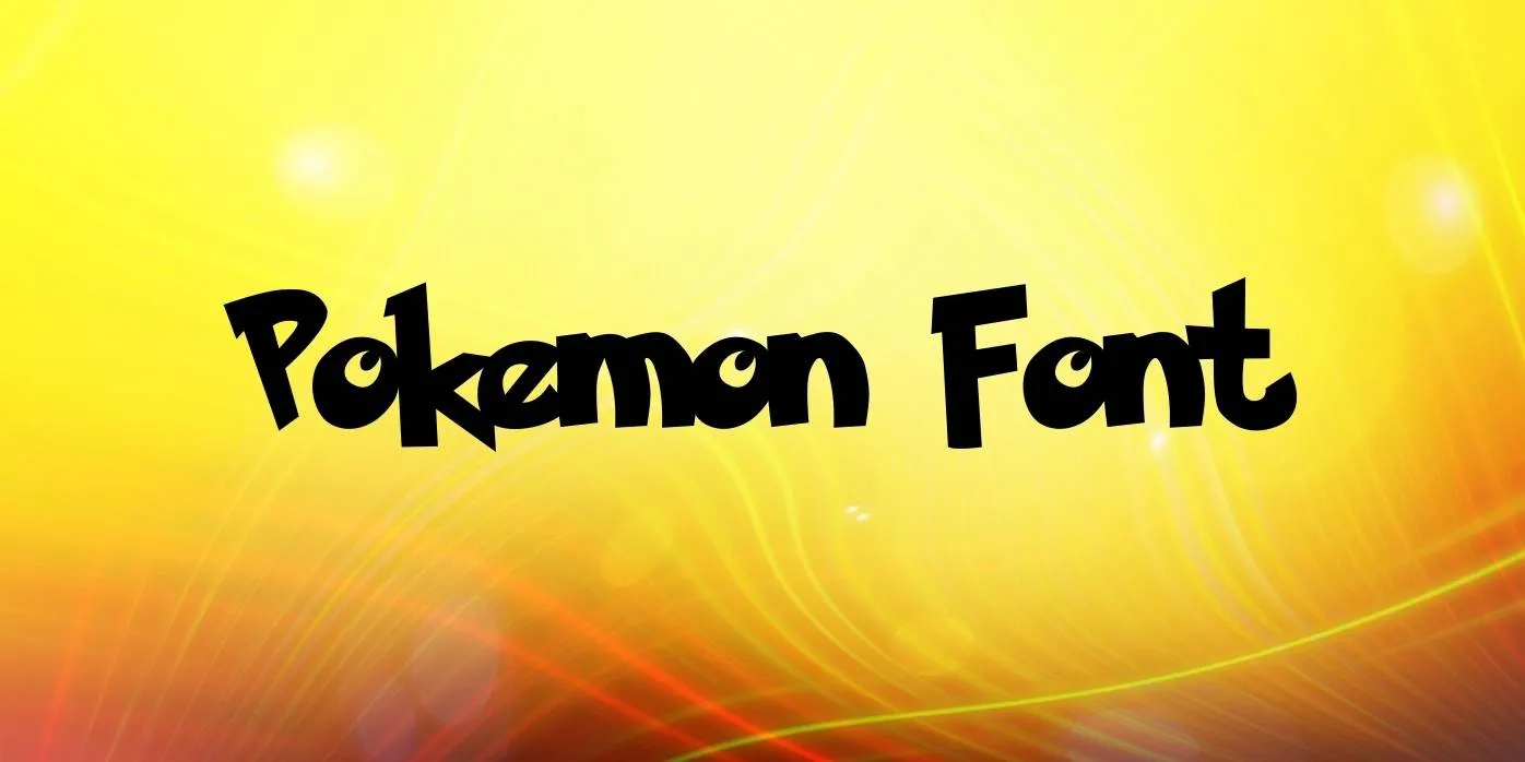Pokemon Font Free Download