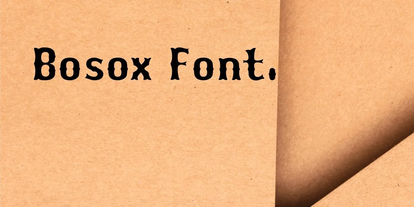 Bosox Font Free Download