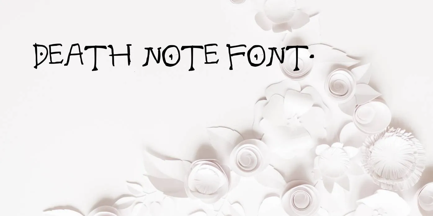 Death Note Font Free download