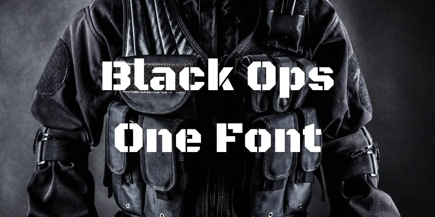 Black Ops One Font Download