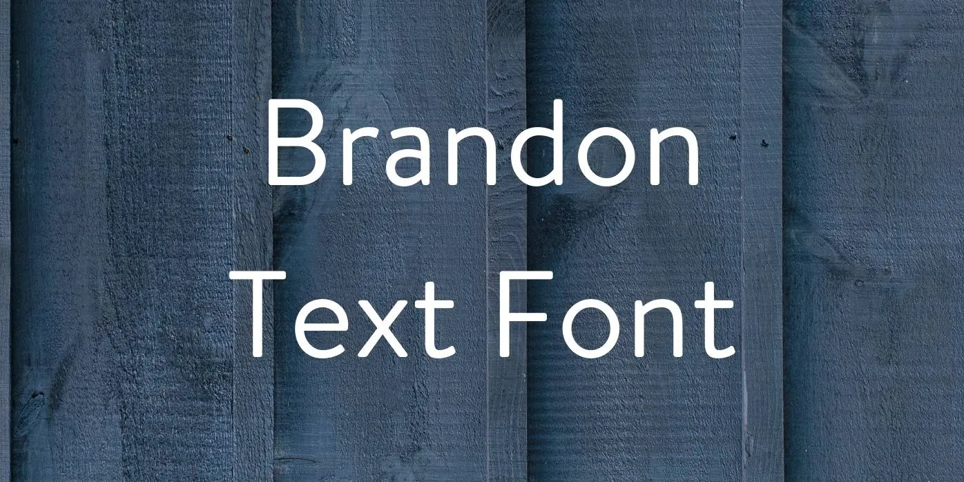 Brandon Text Font Free Download