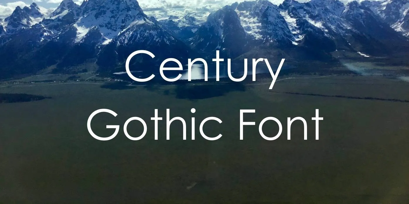 Century Gothic Font Free Download