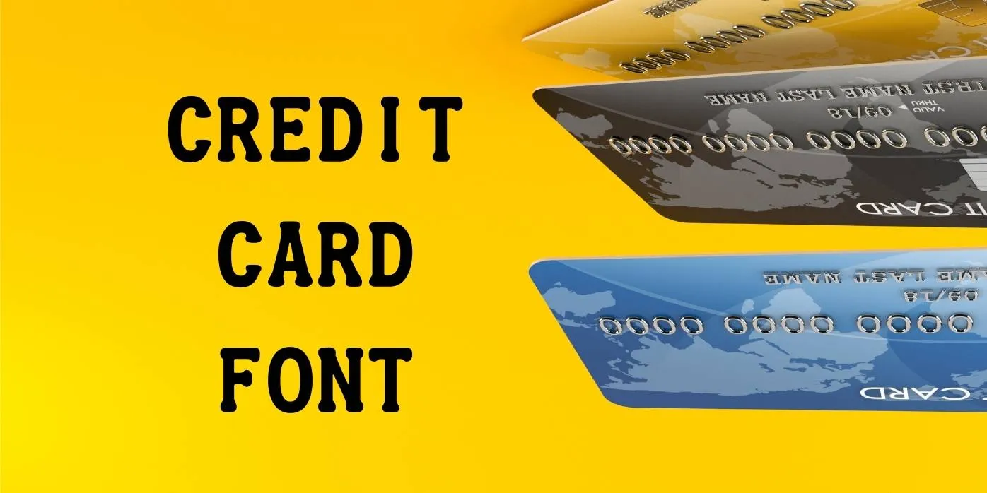 Credit Card Font Free Download