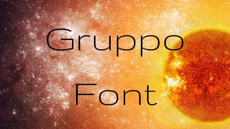 Gruppo Font Free Download